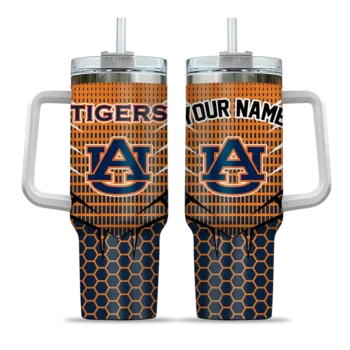 custom auburn tigers hex texture navy blue curved tumbler best selling.webp