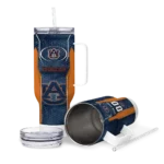 custom auburn tigers hexagon armor navy blue curved tumbler best selling.webp
