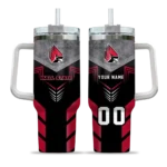 custom ball state cardinals arrow armor red black curved tumbler best selling.webp