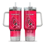 custom ball state cardinals geometric prism red curved tumbler best selling.webp