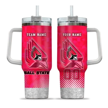 custom ball state cardinals geometric prism red curved tumbler best selling.webp