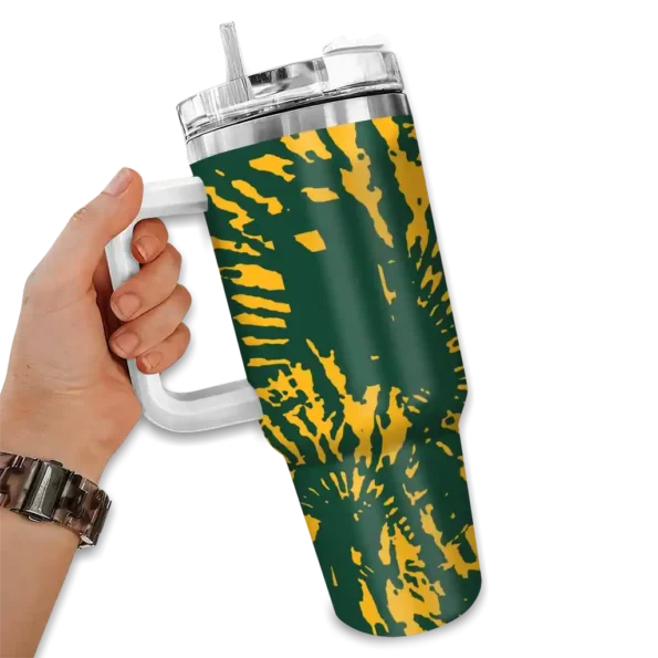 custom baylor bears burst swirl green curved tumbler fashion forward.webp