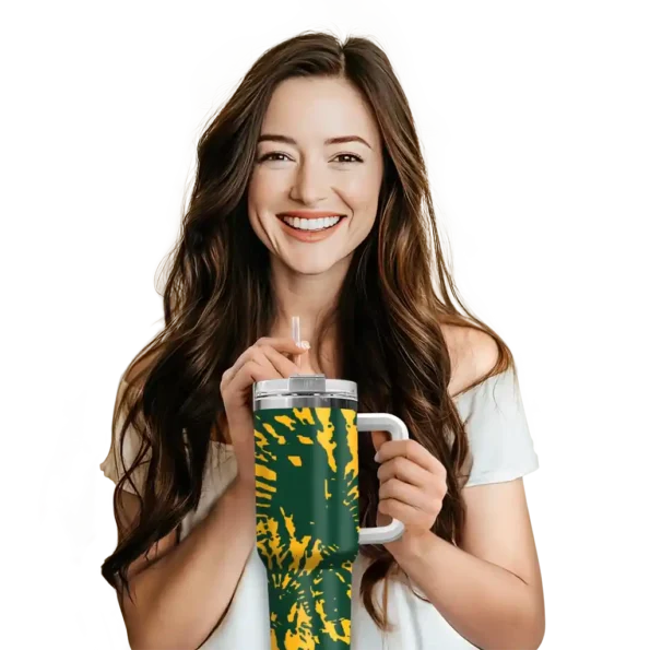 custom baylor bears burst swirl green curved tumbler premium grade.webp