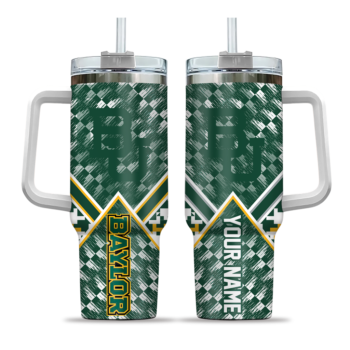 custom baylor bears chevron angle green curved tumbler best selling.webp