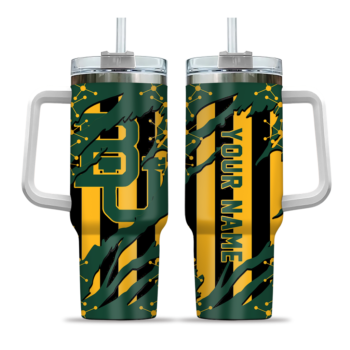 custom baylor bears claw cut green black curved tumbler best selling.webp