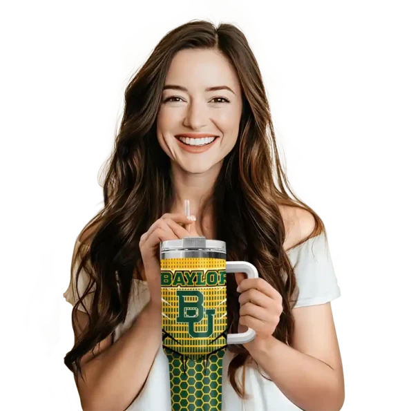 custom baylor bears hex texture green curved tumbler premium grade.webp