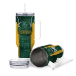 custom baylor bears hexagon armor green curved tumbler best selling.webp