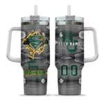 custom baylor bears superman shield green gray curved tumbler best selling.webp