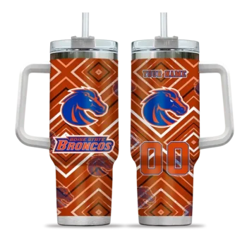 custom boise state broncos bold diamonds orange curved tumbler best selling.webp