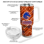custom boise state broncos bold diamonds orange curved tumbler best selling.webp