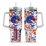 custom boise state broncos camo mashup orange white curved tumbler best selling.webp