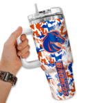 custom boise state broncos camo mashup orange white curved tumbler best selling.webp