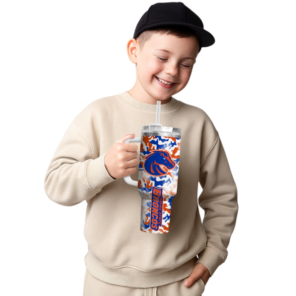 custom boise state broncos camo mashup orange white curved tumbler latest model.webp