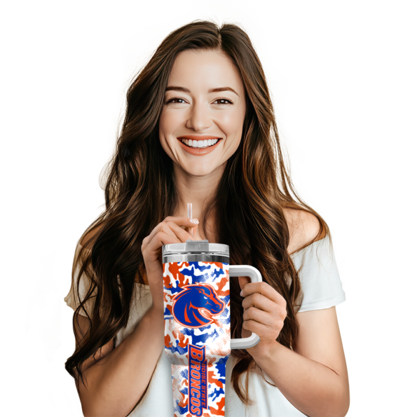 custom boise state broncos camo mashup orange white curved tumbler premium grade.webp