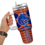 custom boise state broncos chevron layers orange curved tumbler best selling.webp