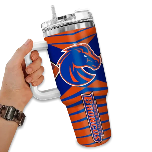 custom boise state broncos chevron layers orange curved tumbler fashion forward.webp