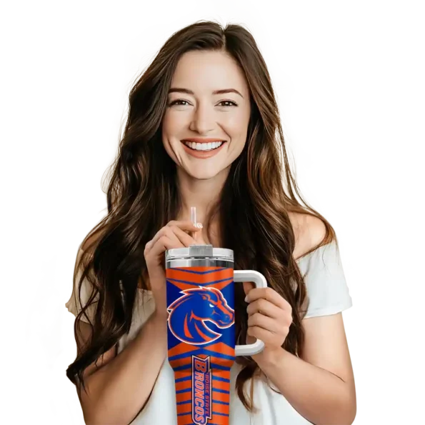 custom boise state broncos chevron layers orange curved tumbler premium grade.webp