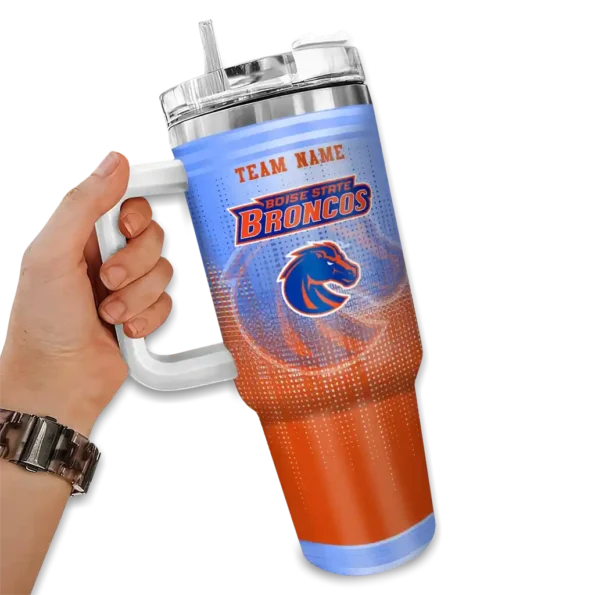 custom boise state broncos gradient dots orange curved tumbler fashion forward.webp