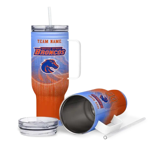custom boise state broncos gradient dots orange curved tumbler high quality.webp