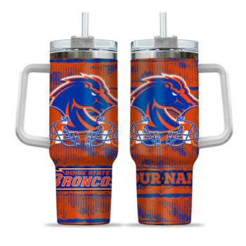 custom boise state broncos honey streaks orange curved tumbler best selling.webp