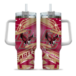 custom boston college eagles abstract paths maroon curved tumbler best selling.webp