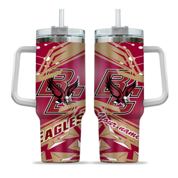 custom boston college eagles abstract paths maroon curved tumbler best selling.webp
