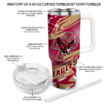 custom boston college eagles abstract paths maroon curved tumbler best selling.webp