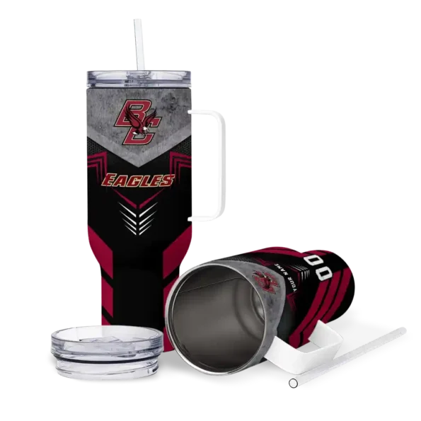 custom boston college eagles arrow armor maroon black curved tumbler high quality.webp