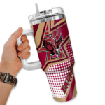 custom boston college eagles arrow burst maroon curved tumbler best selling.webp
