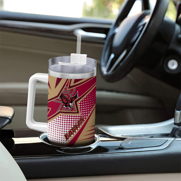custom boston college eagles arrow burst maroon curved tumbler trendy.webp