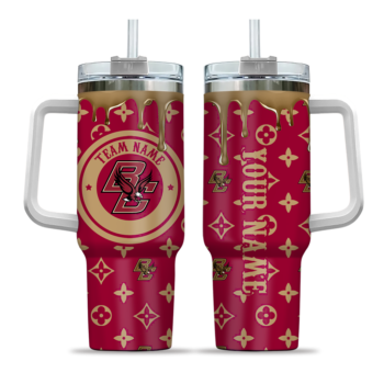custom boston college eagles bullseye drips maroon curved tumbler best selling.webp
