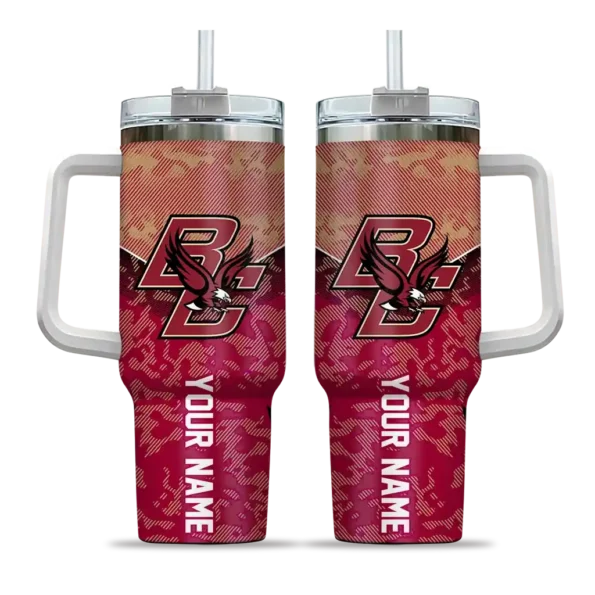 custom boston college eagles chevron stripe maroon curved tumbler best selling.webp