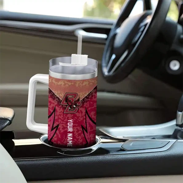 custom boston college eagles chevron stripe maroon curved tumbler trendy.webp
