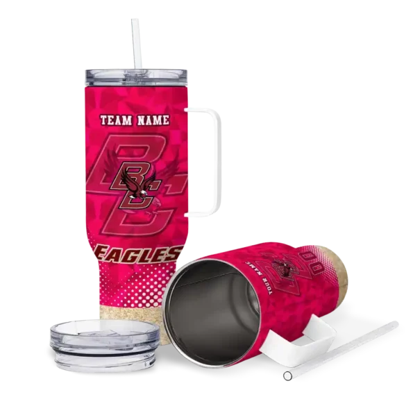 custom boston college eagles geometric prism maroon curved tumbler high quality.webp