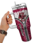 custom boston college eagles leopard zipper maroon curved tumbler best selling.webp