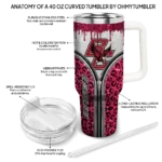 custom boston college eagles leopard zipper maroon curved tumbler best selling.webp