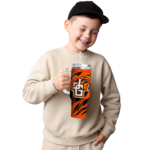 custom bowling green falcons claw cut orange black curved tumbler best selling.webp