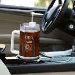 custom bowling green falcons hexagon armor orange curved tumbler best selling.webp