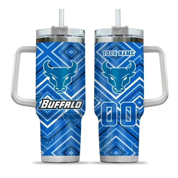 custom buffalo bulls bold diamonds royal blue curved tumbler best selling.webp