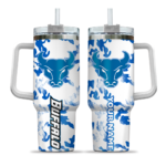 custom buffalo bulls camo mashup royal blue white curved tumbler best selling.webp