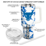 custom buffalo bulls camo mashup royal blue white curved tumbler best selling.webp
