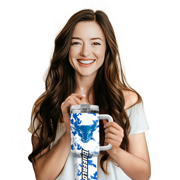 custom buffalo bulls camo mashup royal blue white curved tumbler premium grade.webp