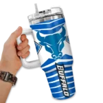 custom buffalo bulls chevron layers royal blue curved tumbler best selling.webp