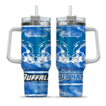 custom buffalo bulls honey streaks royal blue curved tumbler best selling.webp