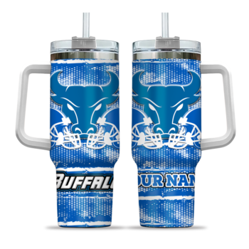 custom buffalo bulls honey streaks royal blue curved tumbler best selling.webp