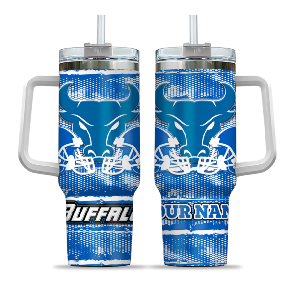 custom buffalo bulls honey streaks royal blue curved tumbler best selling.webp