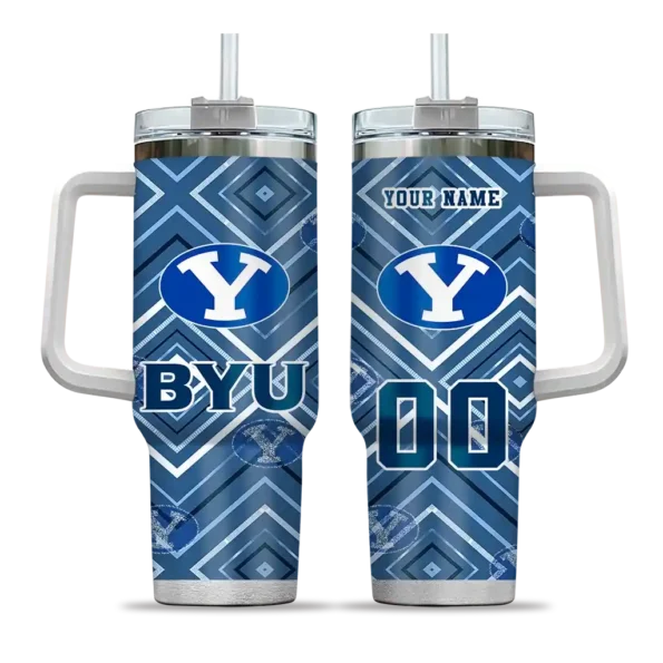 custom byu cougars bold diamonds blue curved tumbler best selling.webp