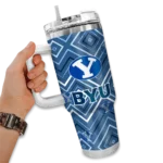 custom byu cougars bold diamonds blue curved tumbler best selling.webp