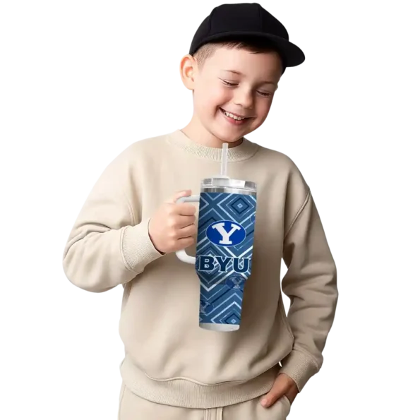 custom byu cougars bold diamonds blue curved tumbler latest model.webp