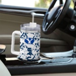 custom byu cougars camo mashup blue white curved tumbler best selling.webp